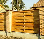 Деревянный забор Продольная плетенка 30 х 1.8 м